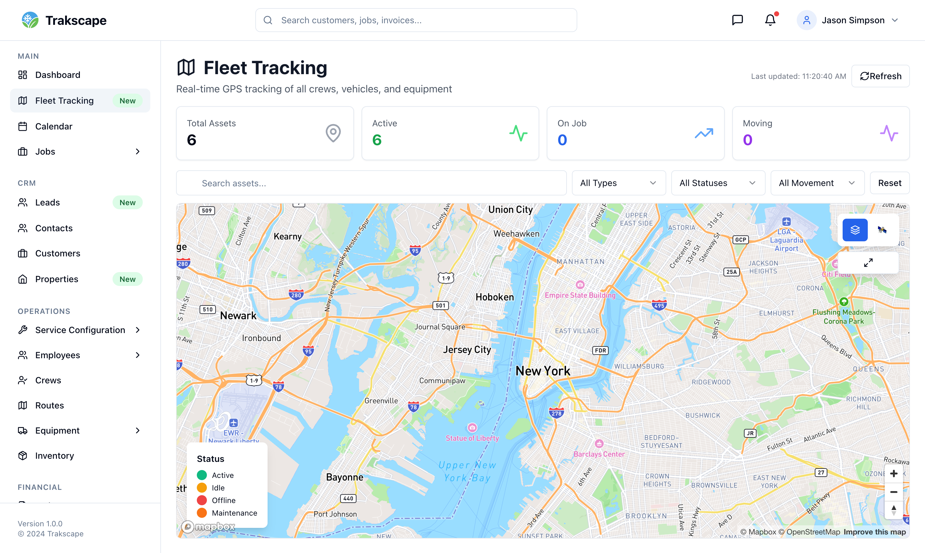 Real-Time GPS Tracking screenshot